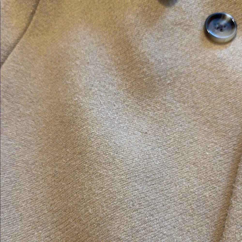 Lands' End Tan Trench Coat - Picture 3 of 8